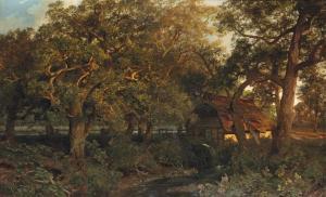 RUTHS Johann Valentin G 1825-1905,An oak forrest with a watermill,Christie's GB 2013-03-26