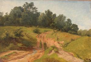 RUTHS Johann Valentin G 1825-1905,Summer Landscape,Burchard US 2016-05-22