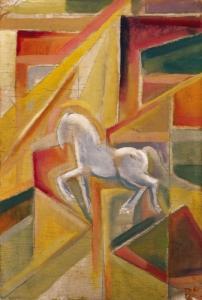 RUTTKAY György 1898-1975,Composition with Horse,Kieselbach HU 2003-10-04