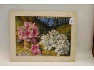 RYAN Claude,Exotic blooms gathered in foreground to woodland,Smiths of Newent Auctioneers 2009-07-17