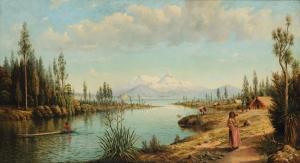 RYAN Thomas Darby 1864-1927,Whanganui River,1891,Webb's NZ 2021-08-09