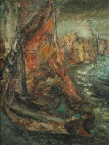 RYBACK Issachar Ber 1897-1935,Boat,Tiroche IL 2024-04-14