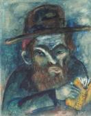 RYBACK Issachar Ber 1897-1935,Portrait of the Rabbi,Matsa IL 2019-11-19