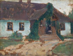 RYCHTER JANOWSKA Bronislawa 1868-1953,Leśniczówka w Majdanie,Sopocki Dom Aukcjny PL 2025-03-15