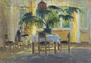 RYCHTER JANOWSKA Bronislawa 1868-1953,Living room,1930,Agra-Art PL 2011-03-20