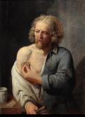 RYCKAERT David I 1560-1607,portrait of a man tending his injury,Palais Dorotheum AT 2012-06-11