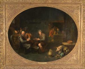 RYCKAERT David III,tavern interior with peasants playing cards and me,2013,O'Gallerie 2024-04-02
