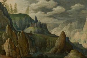 RYCKAERT Maerten 1587-1631,Mountain Landscape with Castles,Van Ham DE 2023-05-15