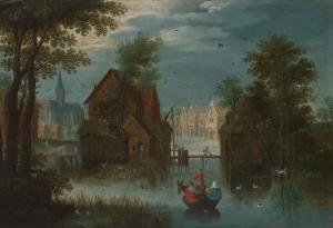 Ryckaert Marten 1587-1631,A river landscape,Christie's GB 2024-04-17