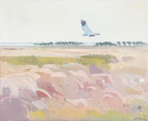 RYDENG Leif 1913-1975,Landscape with bird,1954/57,Bruun Rasmussen DK 2024-03-19