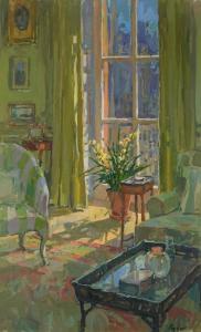 RYDER Susan 1944,Sunlit interior scene,Eastbourne GB 2023-04-13