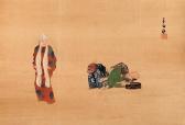 ryoshu nozawa 1890-1964,Noh Actors,Bonhams GB 2009-09-16