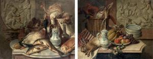 RYSBRAECK Geerard 1696-1773,Nature morte au lièvre et fruits,Binoche et Giquello FR 2013-03-29