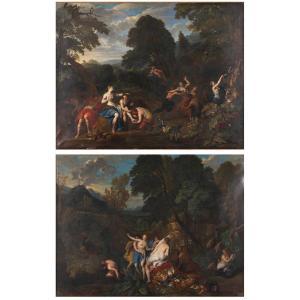 RYSBRAECK Pieter Andreas 1684-1748,Diane et Actéon, retour de chasse de Diane,Piasa FR 2023-03-01