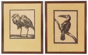 RYTTER Poul 1895-1965,A pair of herons; Toucan,1932,Sworders GB 2023-12-03