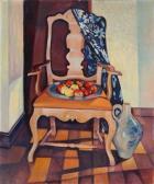 RYTTER Poul 1895-1965,Still life with red apples on a chair,1940,Bruun Rasmussen DK 2017-11-28