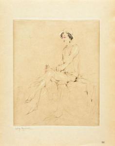 RZEWUSKI Alex Ceslas 1892-1983,Portrait de Lady Michelham of Hellingly,Coutau-Begarie FR 2020-06-12