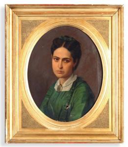 SáNCHEZ DE LA BARQUERA Tiburcio 1837-1902,Retrato de dama,Morton Subastas MX 2010-04-22