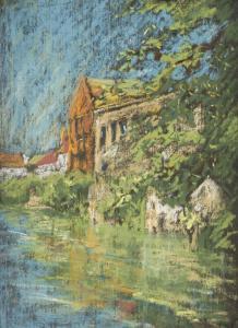 SéNèQUE Clément 1896-1930,Village on a River,Strauss Co. ZA 2024-03-11