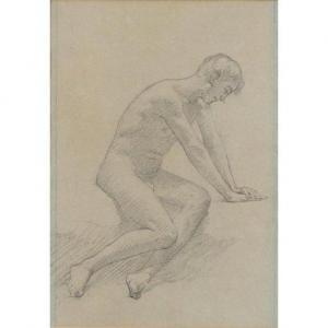 SÉON Alexandre 1855-1917,Study of a seated man,Piasa FR 2020-06-04
