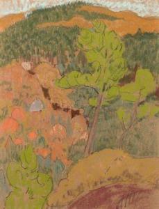 SÉRUSIER Marguerite Gabrielle 1879-1950,La plantation de sapins,Aguttes FR 2021-11-16