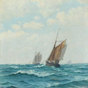 SÖRENSEN ENSLEW Laurits 1867,Ships at sea,Bruun Rasmussen DK 2015-03-09