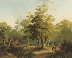 SÖRENSEN Jacobus Lorenz 1812-1857,In the woods,Christie's GB 2008-11-18