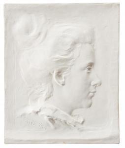 SöRENSEN RINGI Harald 1872-1912,Den franska skådespelerskan Madame Jeanne Tram,1895,Uppsala Auction 2021-09-14