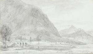 SØDRING Frederik 1809-1862,Norwegian landscape,1836,Bruun Rasmussen DK 2020-03-02