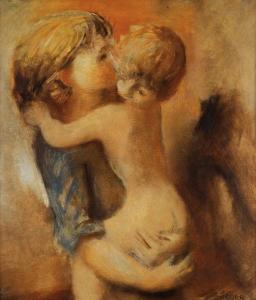 SÜSSER Frantisek 1890-1956,Děvče s dítětem,Art Consulting CZ 2015-05-17