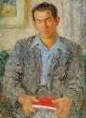 SÜSSLE MUSZKIETOWA Janina 1902-1956,Portret mężczyzny,1950,Rempex PL 2016-04-20