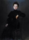 SĘK Stanisław 1800-1900,Portret młodej kobiety,1906,Rempex PL 2010-11-17
