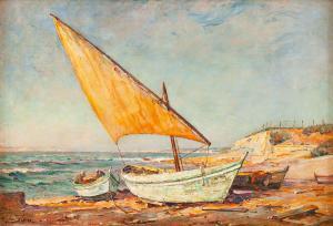 SŁOMCZYŃSKA Olga 1881-1941,Montredon beach in Marseille,Desa Unicum PL 2023-05-11