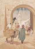 S BYLITYPLIS W 1800-1900,Orange Seller by a North African city gate,De Vuyst BE 2016-10-22