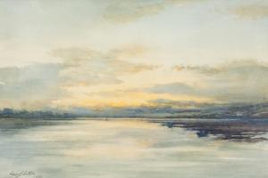 S CATHRO GEORGE 1800-1800,THE RIVER AT DUSK,1908,McTear's GB 2013-10-10