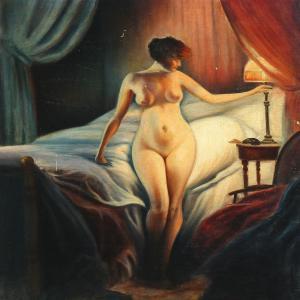 S RASMUSSEN Erik 1900-1900,Portrait of naked woman,Bruun Rasmussen DK 2014-05-26