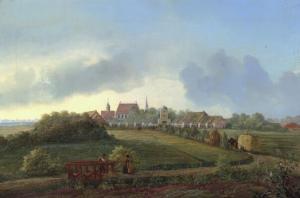 SAABYE Carl Anton 1807-1878,View of Nørre Vosborg manor house,Bruun Rasmussen DK 2020-02-25
