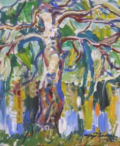 SAARINEN Yrjo 1899-1958,Ein Baum am Ufer,1946,Palais Dorotheum AT 2019-11-12