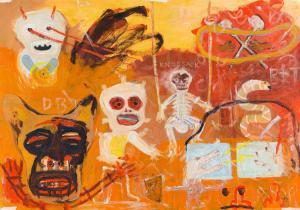 SAAYMAN Willie 1962,Abstract with Figures,2011,Strauss Co. ZA 2022-10-03