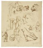 SABATELLI Francesco 1803-1829,Figural studies,1819,Eldred's US 2011-06-29