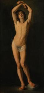 SABATELLI Luigi I 1772-1850,Nudo Accademico con mani legate,1792,Casa d'Aste Arcadia IT 2024-04-17