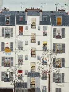Sabatier Anne Marie 1947,Paris, fenêtre sur cour, rue Vauvenargues,1980,Ader FR 2018-10-19