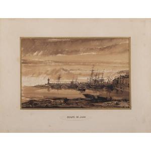 SABATIER François Victor 1823-1891,Golfe de Juan,Piasa FR 2021-06-25