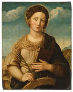 SABATINI DA SALERNO Andreas 1480-1545,Saint Catherine of Alexandria,Christie's GB 2020-07-30
