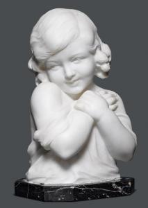 SACCARDI Alberto 1883-1956,Bust of a girl,1910,Galerie Koller CH 2017-06-28
