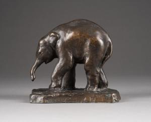SACHS Alfred 1907-1990,Elefantenbaby Orje aus dem Berliner Zoo (posthum,Hargesheimer Kunstauktionen 2021-09-11