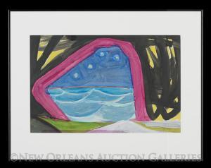 SACHSE Janice R 1908-1998,Nocturne,1969,New Orleans Auction US 2016-01-24