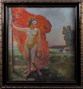 SACK Eduard 1857-1913,"Žena s,Antikvity Art Aukce CZ 2007-05-27