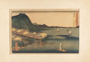 SADANOBU Hasegawa 1809-1879,DAIJINGU-SCHREIN IN KASHIMA IN DER PROVINZ ,Hargesheimer Kunstauktionen 2022-12-08