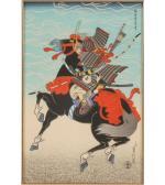 SADANOBU Hasegawa 1809-1879,Warrior Kajiwara Kagesue,Ripley Auctions US 2009-04-26